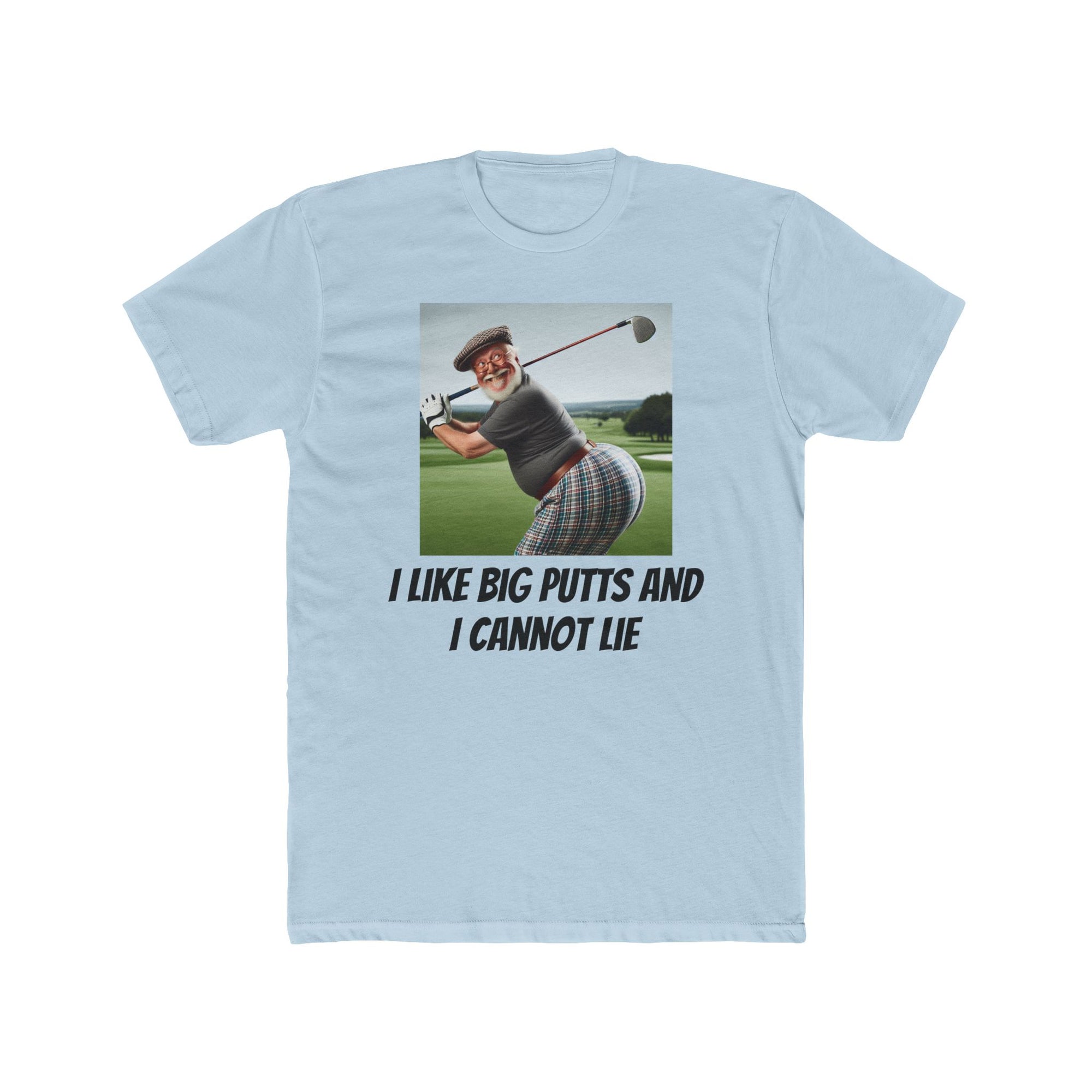 Funny Golf Tee, I Like Big Putts Shirt, Unisex Cotton Crew Tee, Golfer Gift, Dad Tee, Golfing Humor Apparel