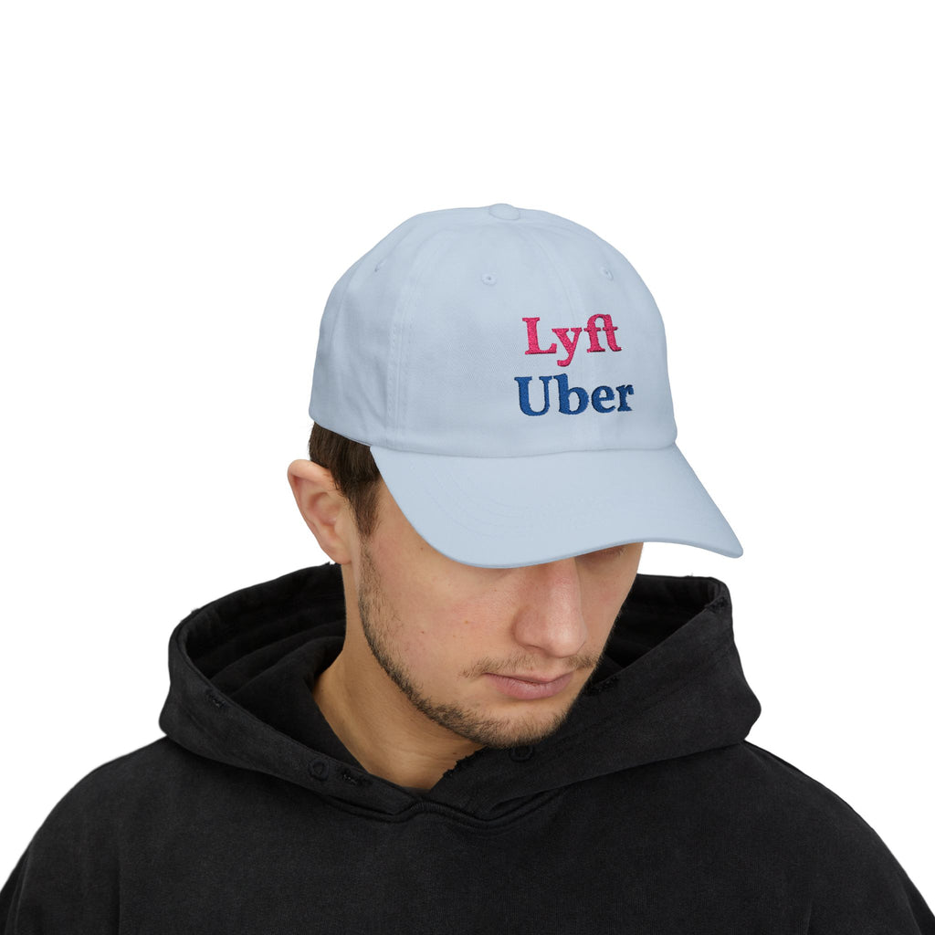 Lyft Uber Embroidered Dad Cap