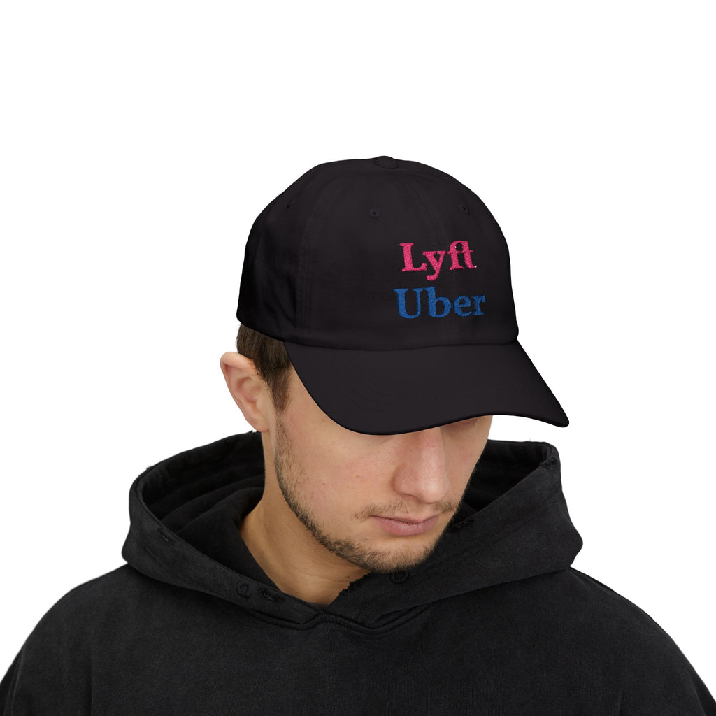 Lyft Uber Embroidered Dad Cap