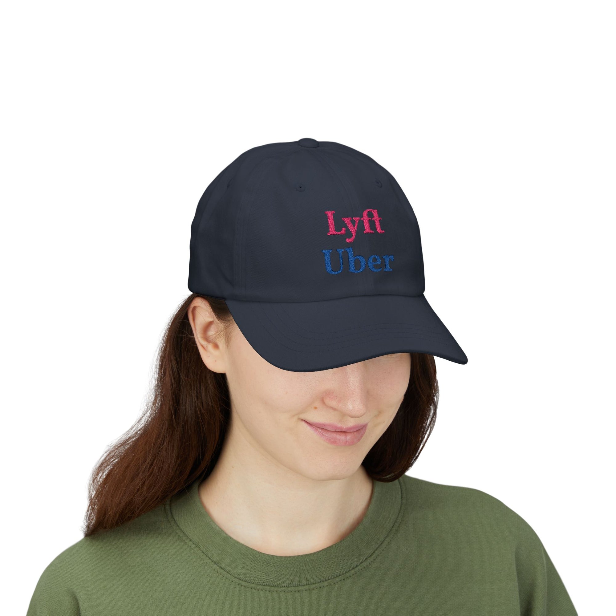Lyft Uber Embroidered Dad Cap