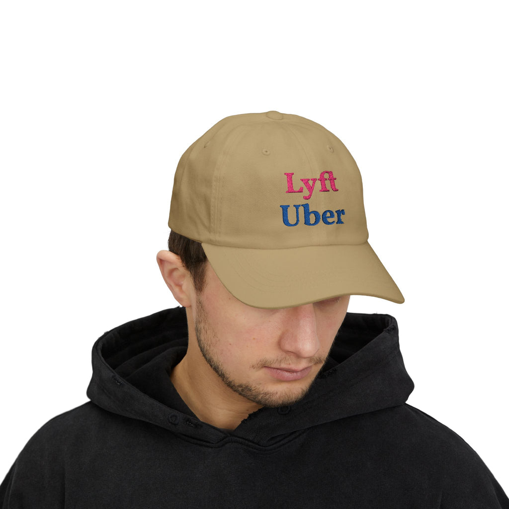 Lyft Uber Embroidered Dad Cap