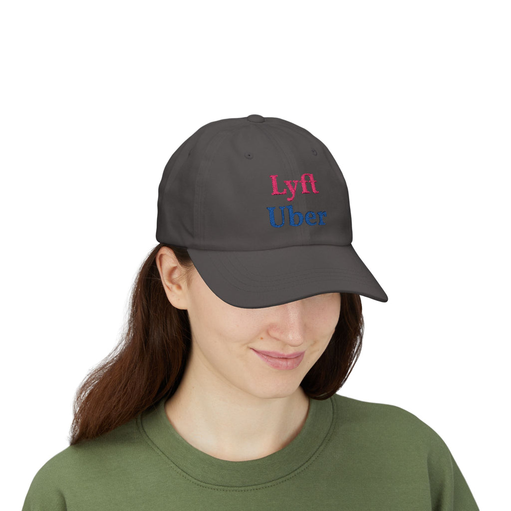 Lyft Uber Embroidered Dad Cap
