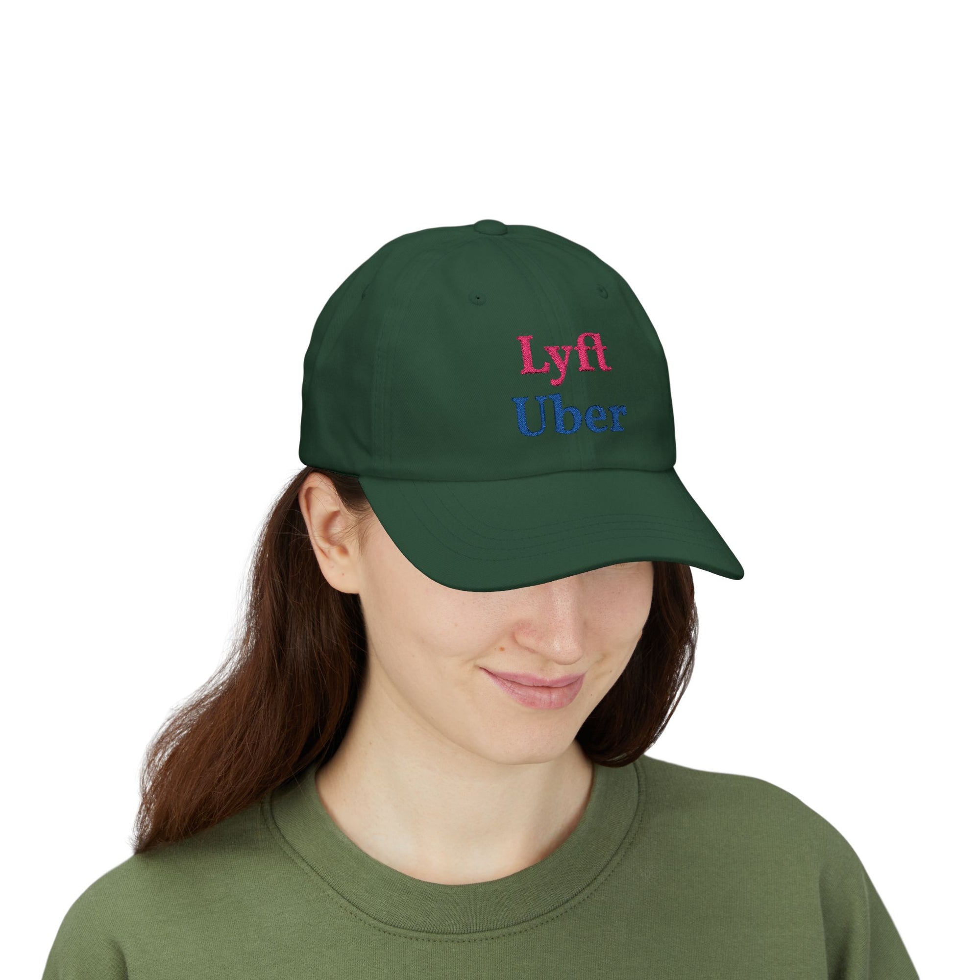 Lyft Uber Embroidered Dad Cap