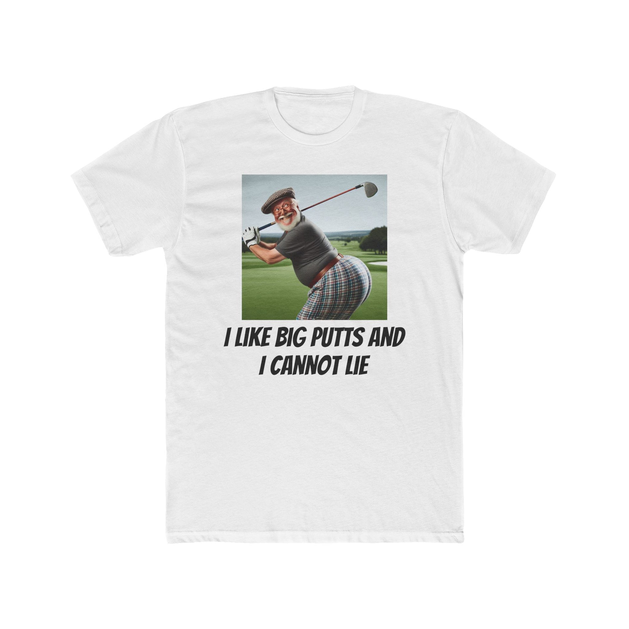 Funny Golf Tee, I Like Big Putts Shirt, Unisex Cotton Crew Tee, Golfer Gift, Dad Tee, Golfing Humor Apparel