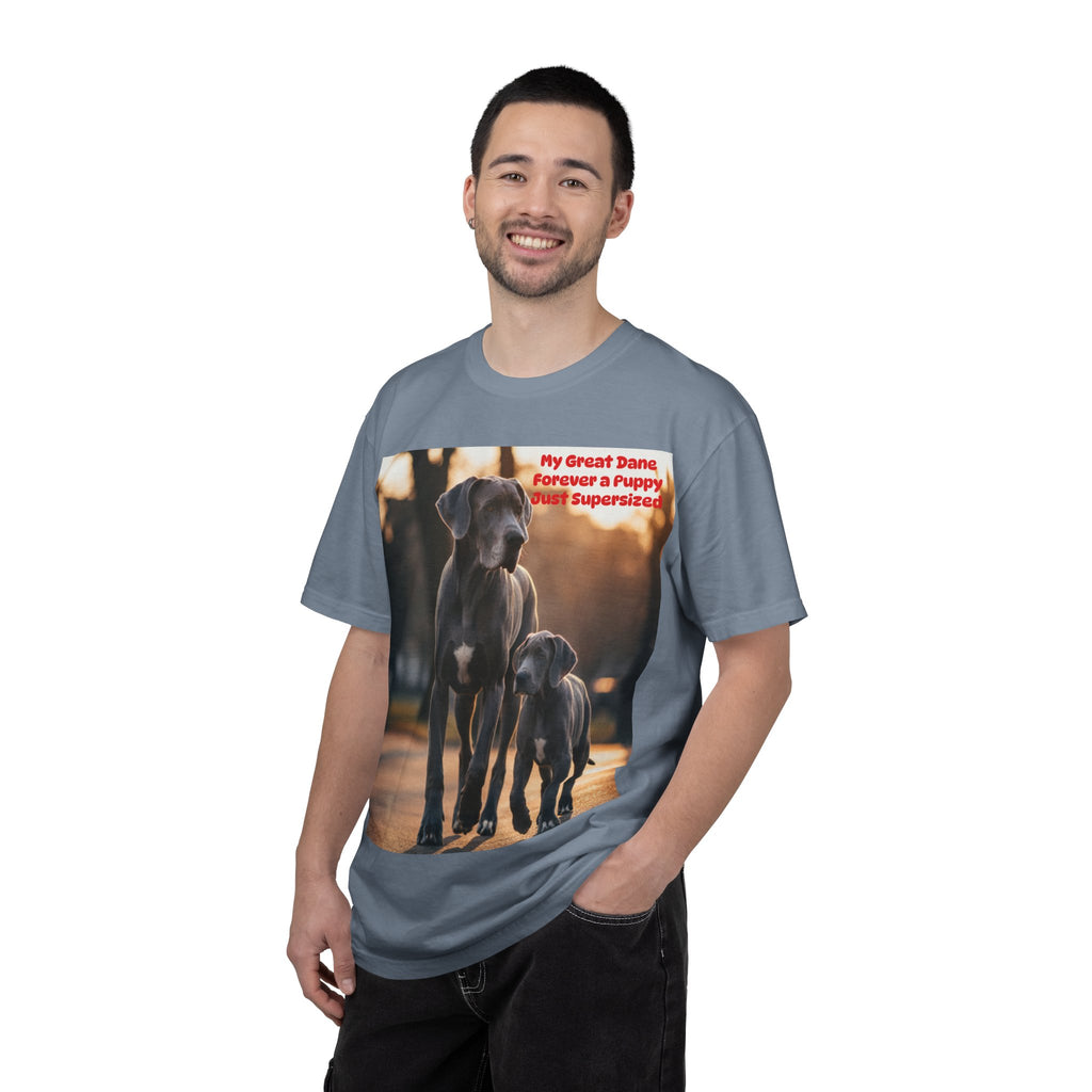Great Dane & Puppy Photo T-Shirt — "My Great Dane: Forever a Puppy, Just Supersized"