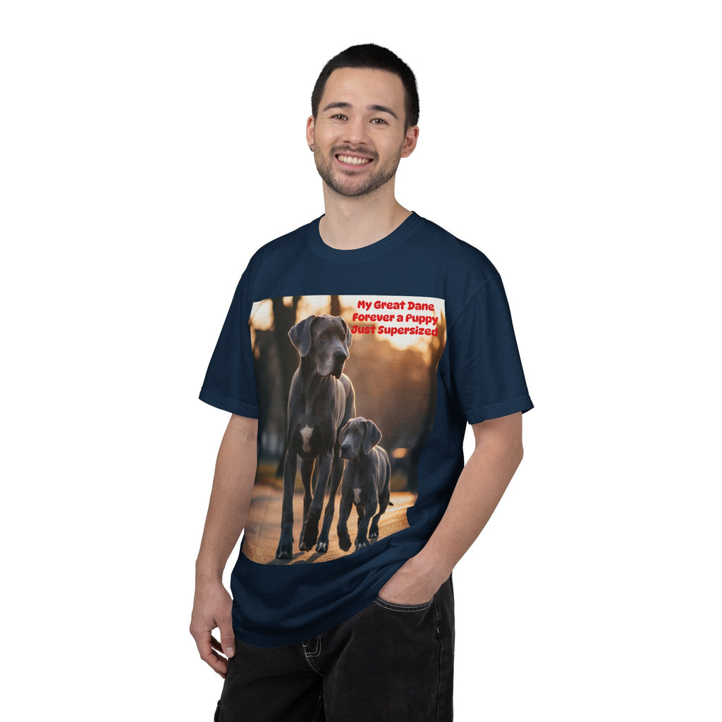Great Dane & Puppy Photo T-Shirt — "My Great Dane: Forever a Puppy, Just Supersized"