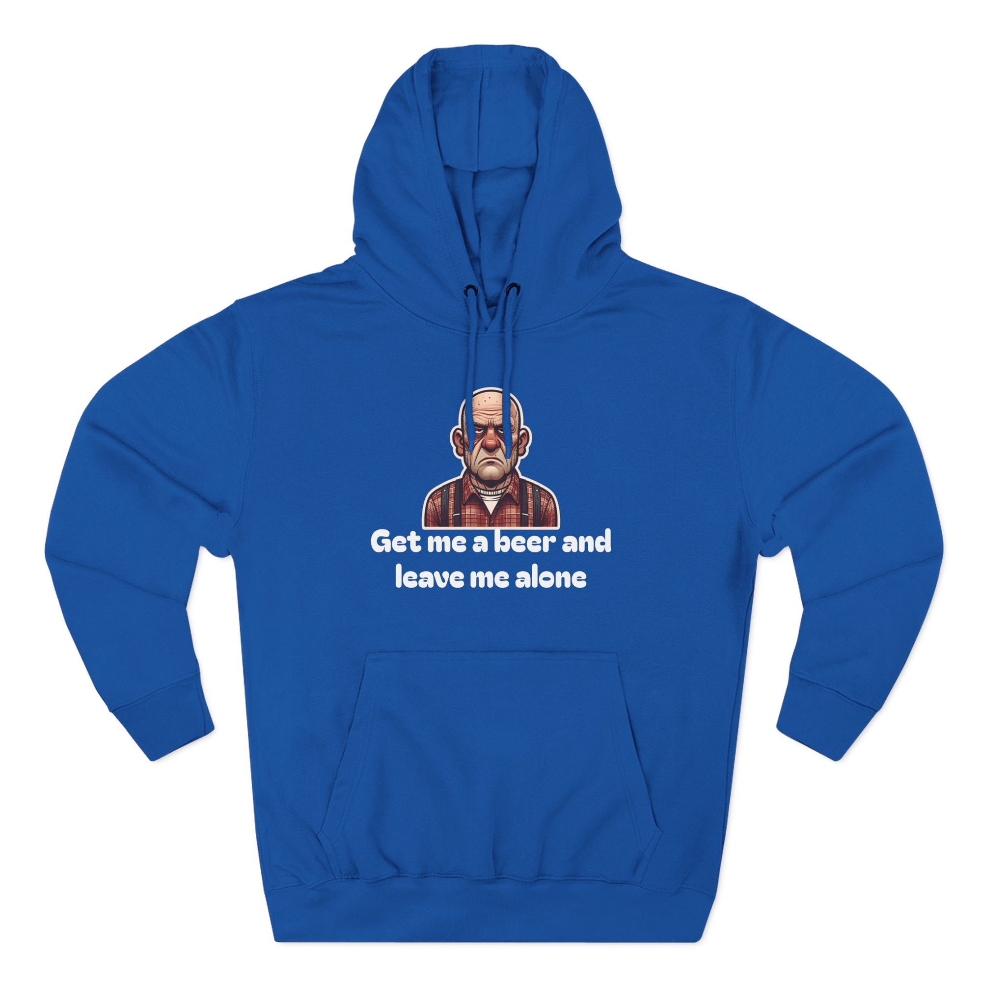 Casual Humor Hoodie - Get Me a Beer and Leave Me Alone | Perfect Gift for Beer Lovers, Relaxation, Birthday, Dad's Day, Lounge Wear