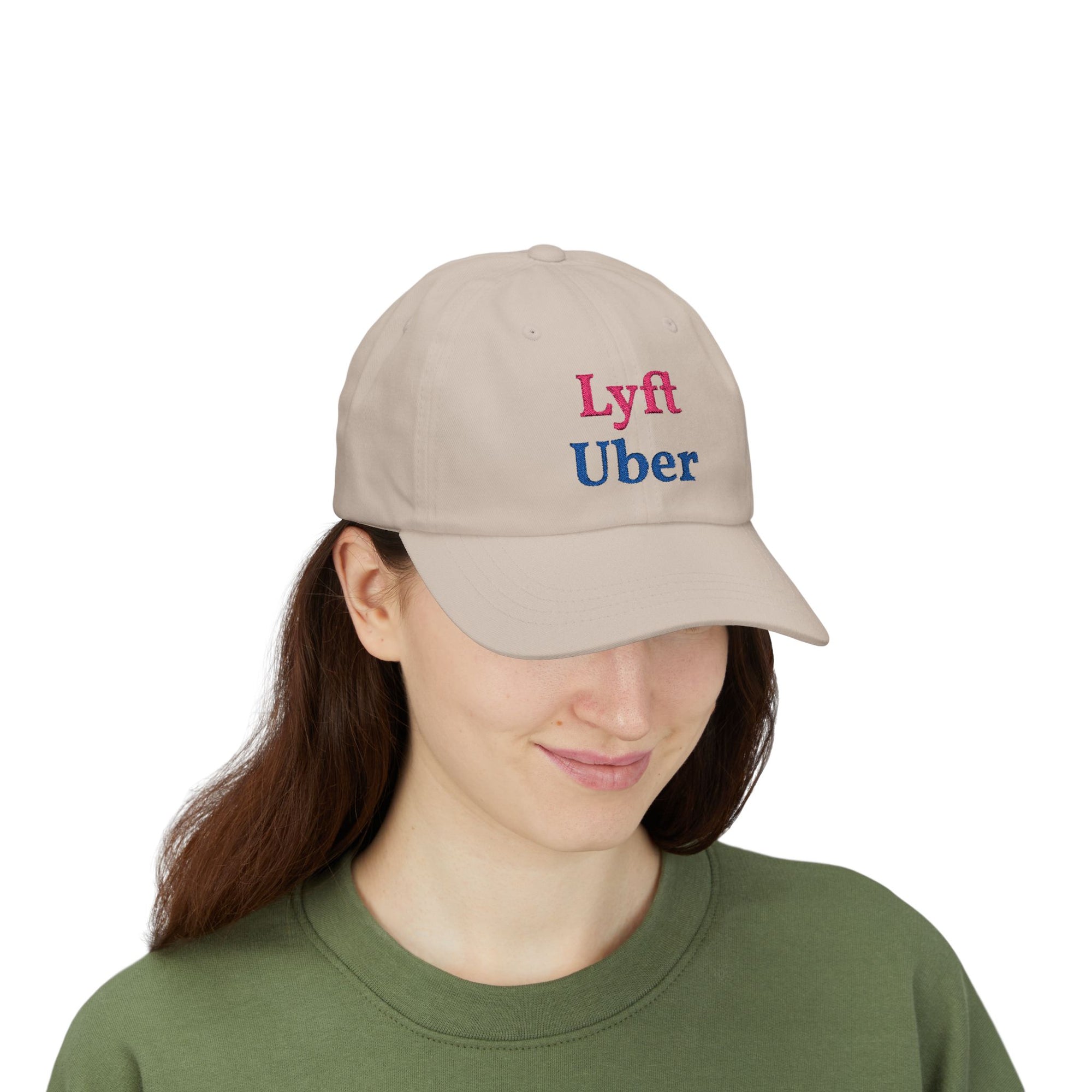 Lyft Uber Embroidered Dad Cap