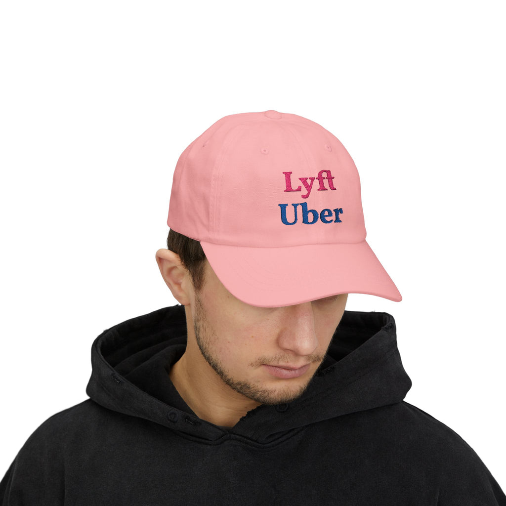 Lyft Uber Embroidered Dad Cap